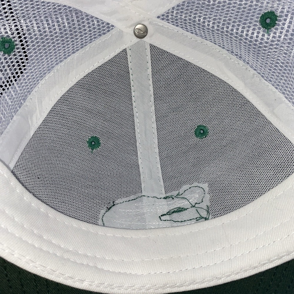 David Kinch's The Bywater Los Gatos Snapback Green & White Trucker Hat EUC - Picture 10 of 11